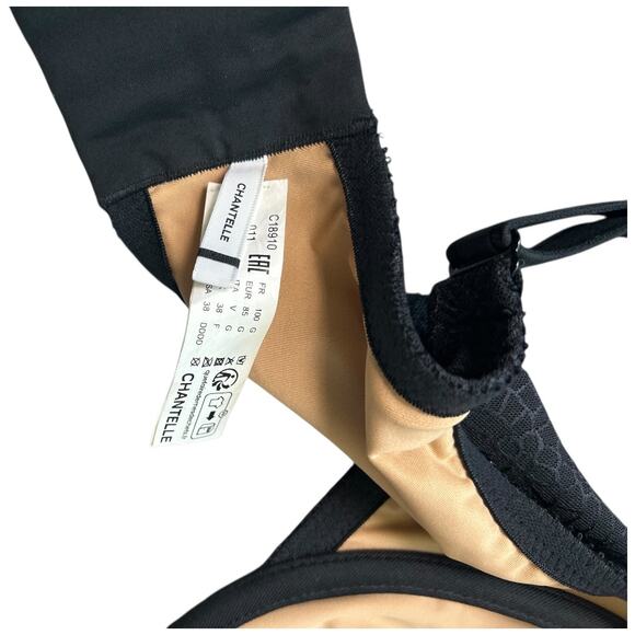 NWOT CHANTELLE C Magnifique Minimizer Bra Smooth Black Lace Size 38DDDD or 38G - Picture 11 of 11